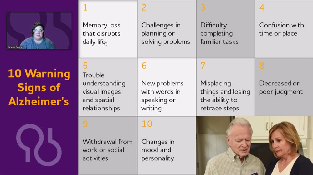 10 Warning Signs of Alzheimer's from the Alzheimer's Association