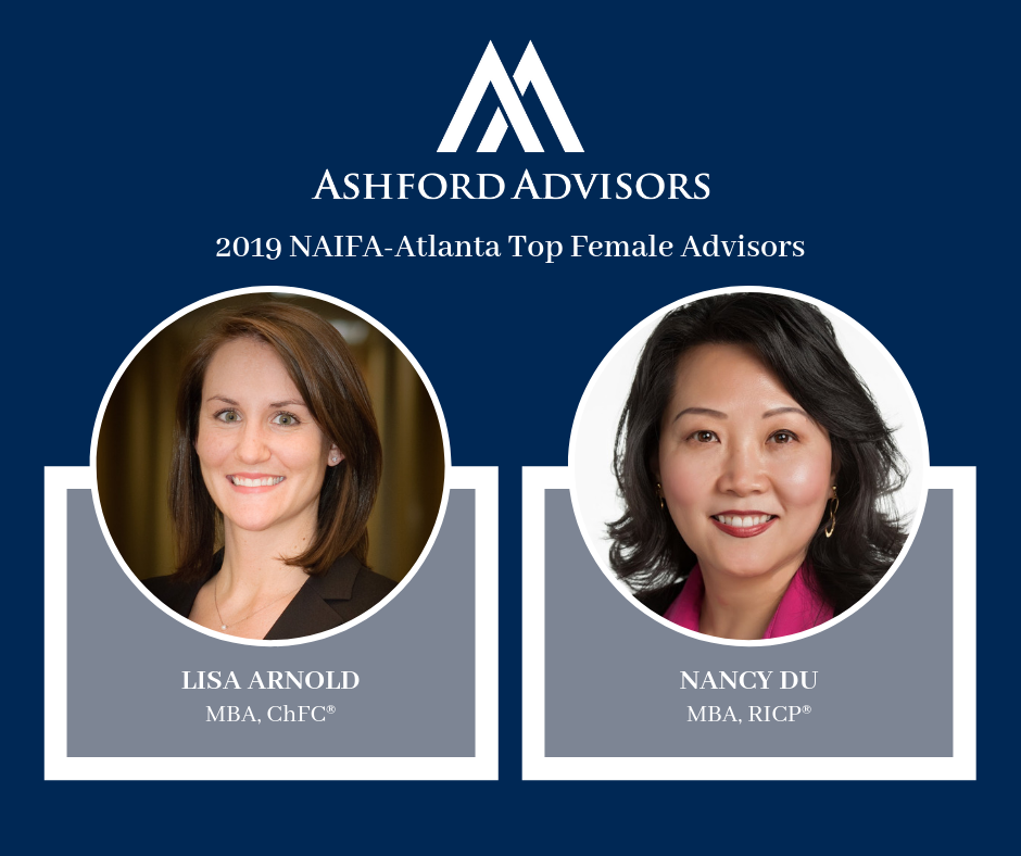 NEWS RELEASE: Lisa Arnold and Nancy Du Named NAIFA-Atlanta 2019 Top Female Advisors